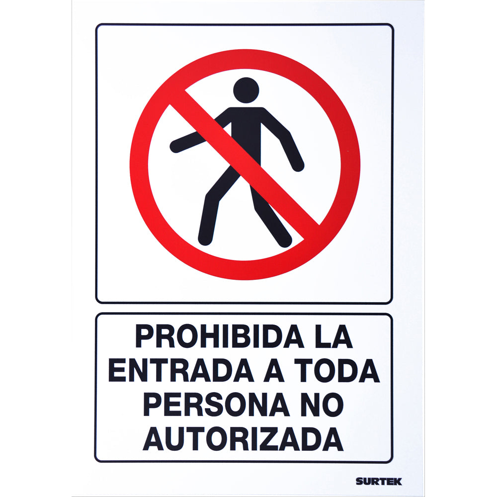 Surtek - Señal  inProhibida la entrada in