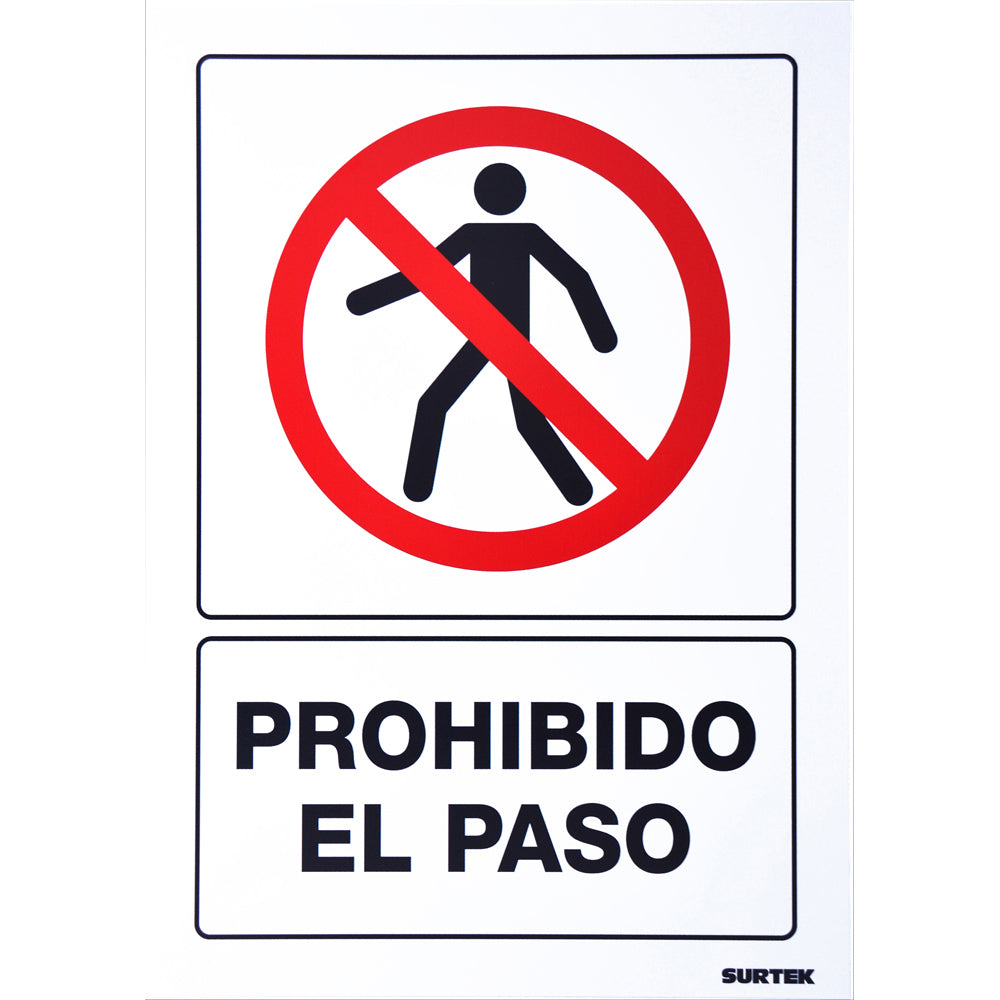 Surtek - Señal  inProhibido el paso in