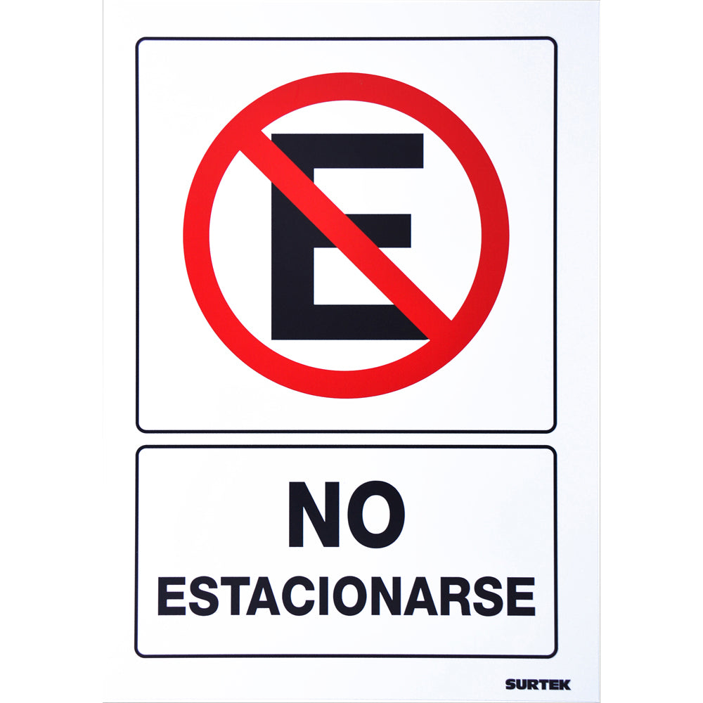 Surtek - Señal  inNo estacionarse in