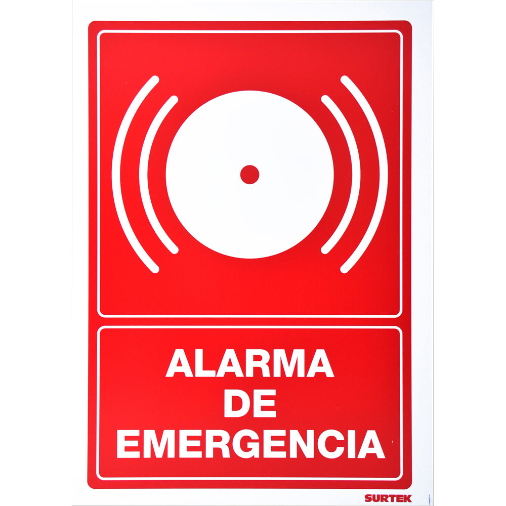 Surtek - Señal  inAlarma de emergencia in