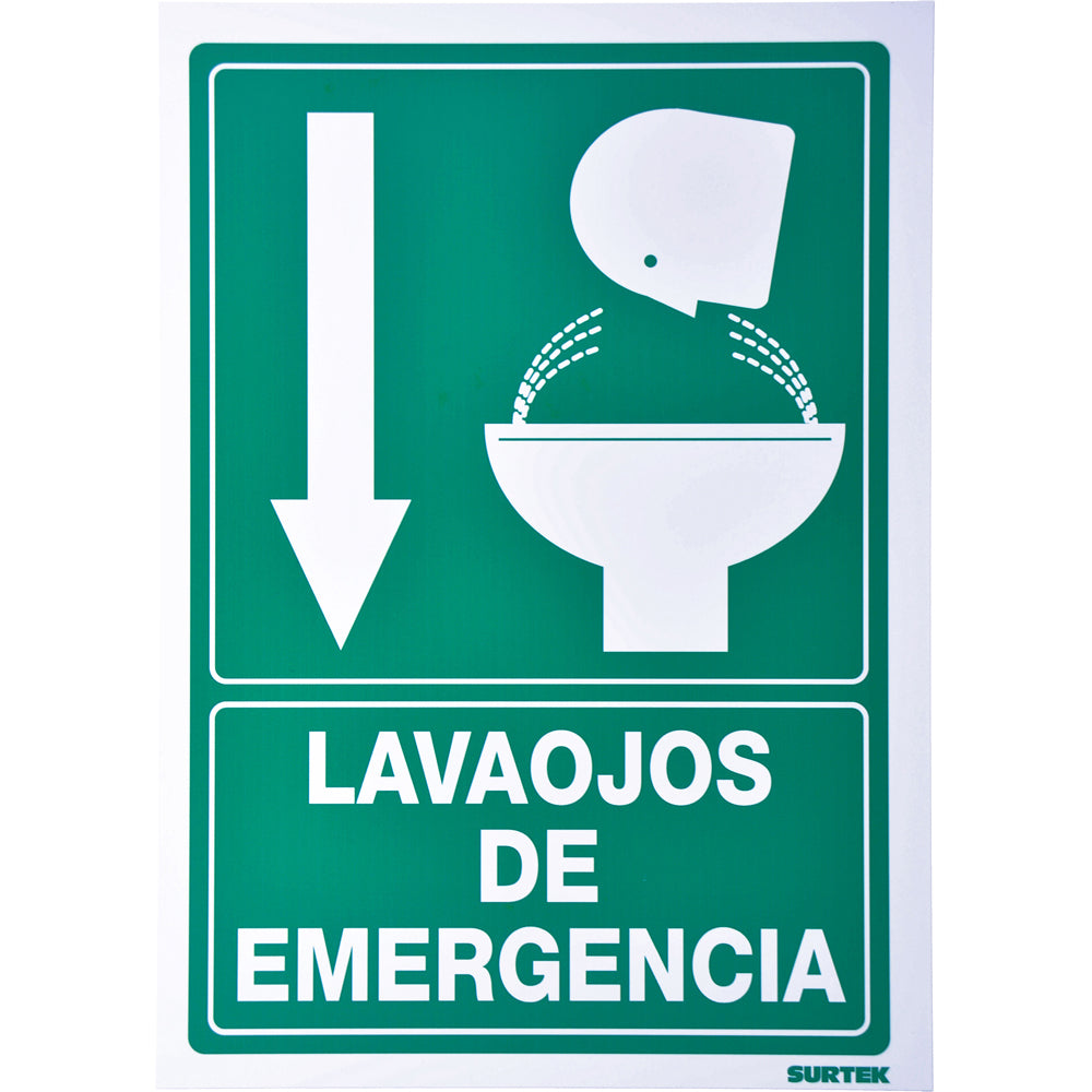 Surtek - Señal  inLava ojos emergencia in