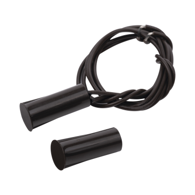 SFIRE - Contacto magnético para puertas y ventanas aluminio y madera de empotrar color café /GAP: 19mm
