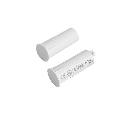 SFIRE - Contacto magnético para puertas y ventanas  aluminio y madera de empotrar color blanco / GAP:19 mm