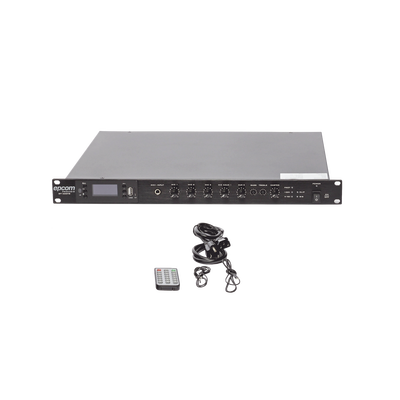 EPCOM PROAUDIO - Amplificador Mezclador | 120W RMS | Sistema 100V y Baja Impedancia | MP3 | Tuner | Bluetooth | Música ambiental y Voceo