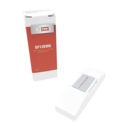 SFIRE - Botón De Pánico / Con leyenda de Emergencia  /Aplicaciones para Paneles de alarma, control de acceso, Videovigilancia/ Fácil Uso