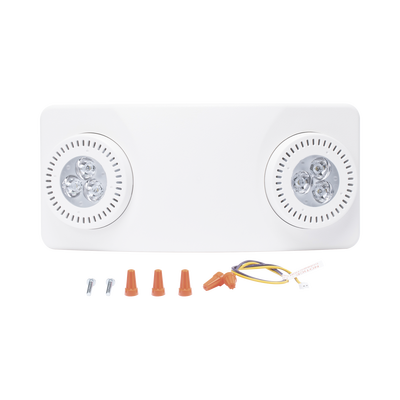 SFIRE - Luz de Emergencia Dual LED /520lm/uso rudo/montaje en pared o techo/batería de respaldo incluida