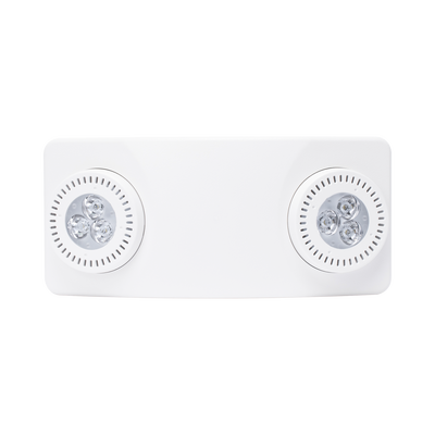 SFIRE - Luz de Emergencia Dual LED /520lm/uso rudo/montaje en pared o techo/batería de respaldo incluida