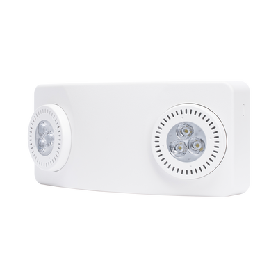 SFIRE - Luz de Emergencia Dual LED /520lm/uso rudo/montaje en pared o techo/batería de respaldo incluida