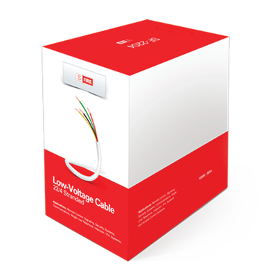 SFIRE - Cable de Cobre Industrial / 4 Conductores Calibre 22 / Color Blanco / Bobina de 152.5 Metros ( 500 ft ) 100% cobre
