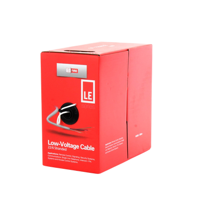 SFIRE - Bobina de 305 Metros (1000 Pies) / Cable de CCA / 6 x 22 AWG / Tipo Aluminio Revestido de Cobre / Aplicaciones en Control de Acceso / Alarmas de Intrusión/Control de Acceso / Automatización / Interfonos y TV Porteros
