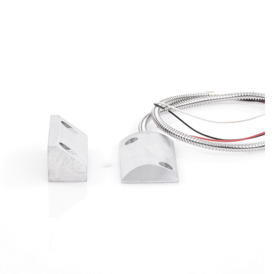 SFIRE - Contacto Magnético para Piso, Salida Dual NC/NA, GAP 65mm, Cubierta de Aluminio con 55cm de Cable Blindado