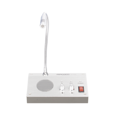 EPCOM PROAUDIO - Sistema de Intercomunicación | Ideal para Ventanillas | Audio de voz de dos vías | 12V/1A 3W | Micrófono Interior + Micrófono Exterior