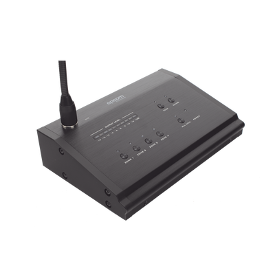 EPCOM PROAUDIO - Micrófono a Distancia de 4 Zonas para Sistema de Voceo SF4240MP | No compatible con SF4240UC o SF2240UC