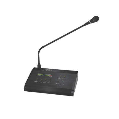 EPCOM PROAUDIO - Micrófono a Distancia de 4 Zonas para Sistema de Voceo SF4240MP | No compatible con SF4240UC o SF2240UC