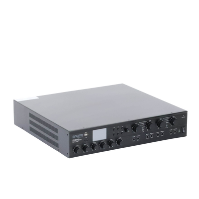 EPCOM PROAUDIO - Amplificador Mezclador Matricial | 4 zonas | 240w por canal | 6 entradas | Receptor de medios