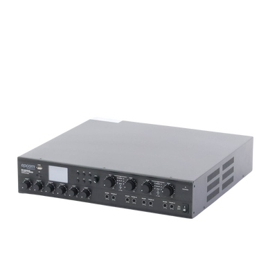 EPCOM PROAUDIO - Amplificador Mezclador Matricial | 4 zonas | 240w por canal | 6 entradas | Receptor de medios