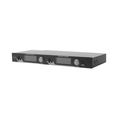 EPCOM PROAUDIO - Kit de Microfonía inalámbrico | 2 Micrófonos de mano | Receptor UHF | Pantalla LCD | 200 Canales | Gran cobertura