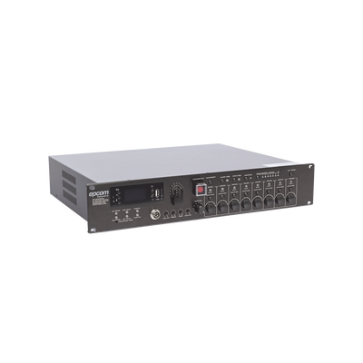 EPCOM PROAUDIO - Controlador de Evacuación Por Voz | 500 W | 8 Zonas independientes | 4 entradas de audio y 2 entradas de micrófono