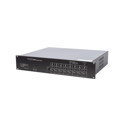 EPCOM PROAUDIO - Controlador de Extensión de Evacuación de Voz | 8 Zonas | 500W | Soporta Máx. 19 SF6200MS en Cascada