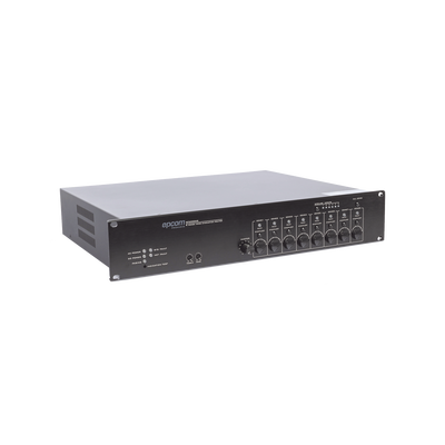 EPCOM PROAUDIO - Controlador de Extensión de Evacuación de Voz | 8 Zonas | 500W | Soporta Máx. 19 SF6200MS en Cascada