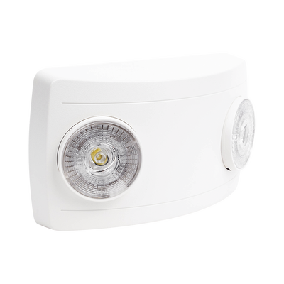 SFIRE - Luz de Emergencia Dual LED ultra compacta/150 lúmenes/Luz fría/Batería de Respaldo Incluida/Botón de test.