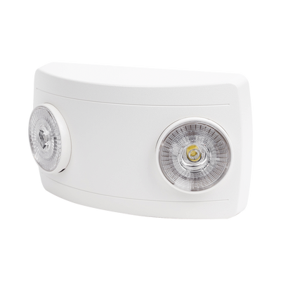SFIRE - Luz de Emergencia Dual LED ultra compacta/150 lúmenes/Luz fría/Batería de Respaldo Incluida/Botón de test.