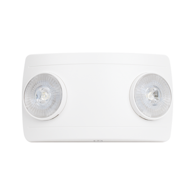 SFIRE - Luz de Emergencia Dual LED ultra compacta/150 lúmenes/Luz fría/Batería de Respaldo Incluida/Botón de test.
