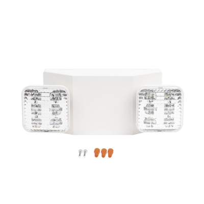 SFIRE - Luz LED de Emergencia Dual LED /150 lúmenes/Luz fría/Batería de Respaldo Incluida/Botón de test.