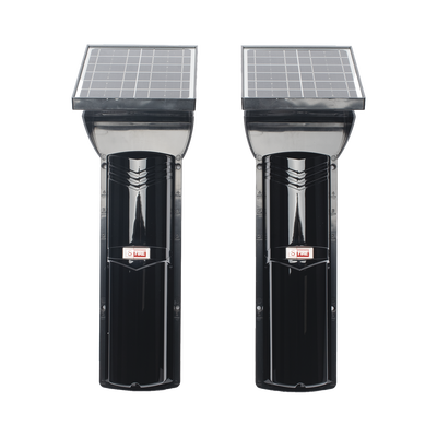 SFIRE - Detector fotoelectrico con CELDA SOLAR; DE 3 RAYOS; alcance exterior 100 m / 4 frecuencias
