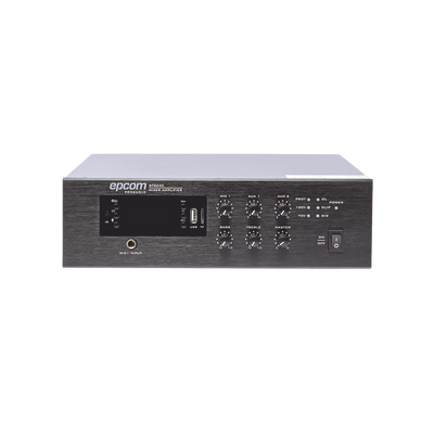 EPCOM PROAUDIO - Mini Amplificador de Audio Mezclador | 240W RMS | Sistema 70/100V | MP3 | Tuner | Bluetooth | Musica ambiental y Voceo