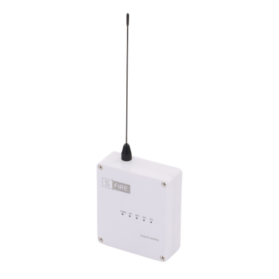 SFIRE - Receptor inalámbrico / 2500 metros de cobertura / 4 salidas de relevador tipo C