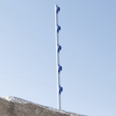 SFIRE - Aislador de Paso colo Azul reforzado para cercos eléctricos, resistente al clima extremoso
