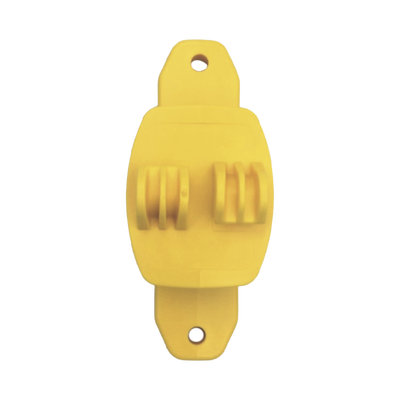 SFIRE - Aislador de Paso color Amarillo reforzado para cercos eléctricos, resistente al clima extremoso