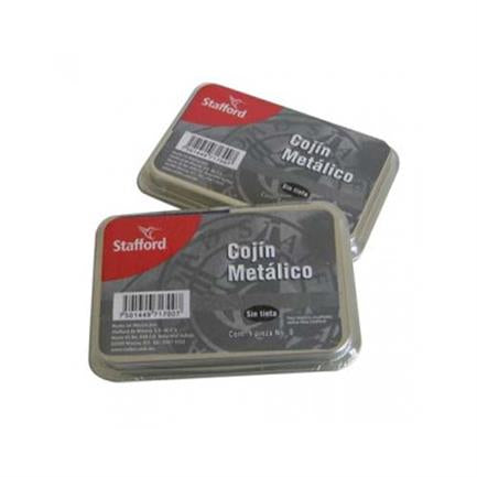 STAFFORD - Cojin P/Sellos Stafford #0 Metalico S/Tinta 9X5.5 cms