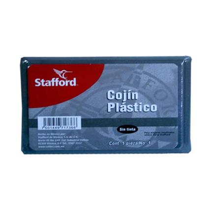 STAFFORD - Cojin P/Sellos Stafford #1 Plastico S/Tinta 11X7 cms