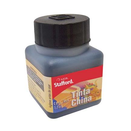 STAFFORD - Tinta China Stafford Negro 17Ml C/10 Frascos