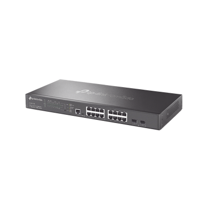 TP-LINK - Switch L2+ Omada PoE+ / 16 Puertos MultiGigabit 2.5G / 8 Puertos 2.5G Sin PoE / 8 Puertos PoE+ 2.5G / 2 Puertos SFP+ 10G / Administración Centralizada Omada o Stand-Alone / Multicast IGMP / Presupuesto PoE 240W / Montaje en Rack