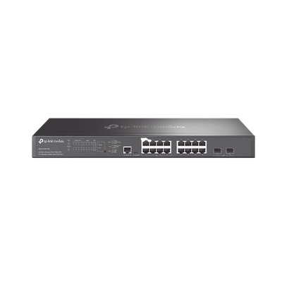 TP-LINK - Switch L2+ Omada PoE+ / 16 Puertos MultiGigabit 2.5G / 8 Puertos 2.5G Sin PoE / 8 Puertos PoE+ 2.5G / 2 Puertos SFP+ 10G / Administración Centralizada Omada o Stand-Alone / Multicast IGMP / Presupuesto PoE 240W / Montaje en Rack