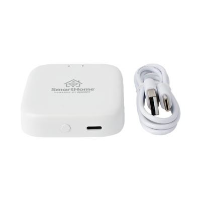 SMARTHOME BY EPCOM - (ZigBee) Controlador HUB ZigBee, conexión Bluetooth y  Wifi, compatible con Alexa y GoogleHome y cámaras IP SmartHome by Epcom