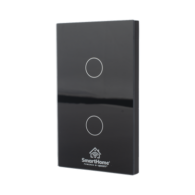 SMARTHOME BY EPCOM - (ZigBee) Apagador switch inalámbrico ZigBee, control de 2 regresos de carga, 110V