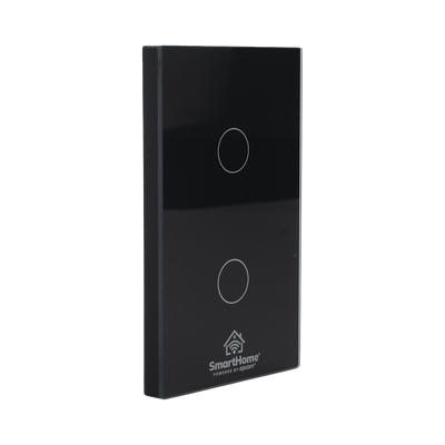 SMARTHOME BY EPCOM - (ZigBee) Apagador switch inalámbrico ZigBee, control de 2 regresos de carga, 110V