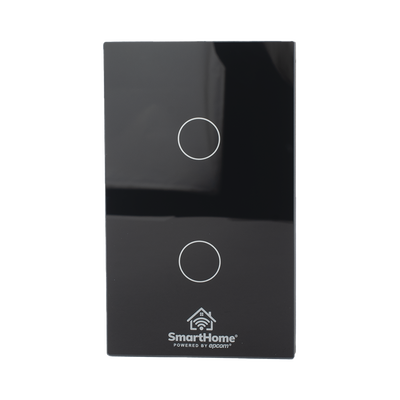 SMARTHOME BY EPCOM - (ZigBee) Apagador switch inalámbrico ZigBee, control de 2 regresos de carga, 110V
