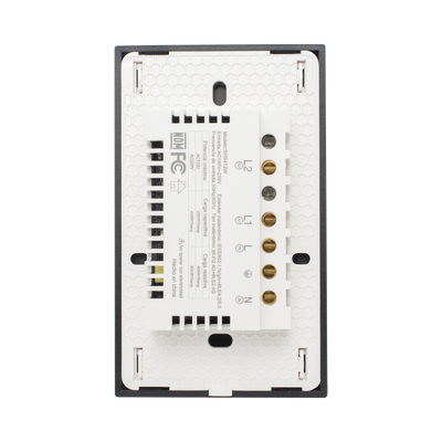 SMARTHOME BY EPCOM - (Wifi) Apagador switch inalámbrico WIFI, control de 2 regresos de carga, 110V