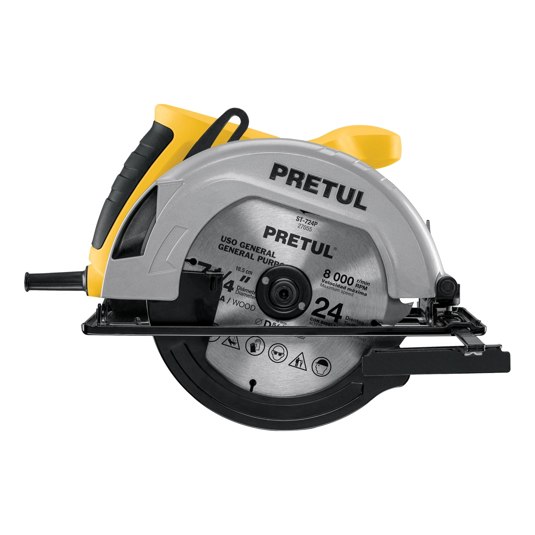 Sierra circular 7-1/4', 1200W, PRETUL