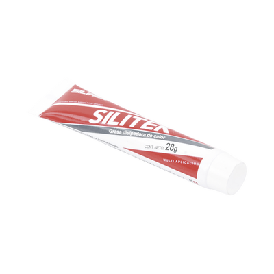 SILIMEX - Pasta térmica aislante, previene corrosión por humedad en instalaciones al exterior,  soporta de -20 hasta 220ºC,  tubo 28 grs