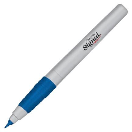 SIGNAL - Marcador Permanente Signal Ultrafino Color Azul C/12 Pzas