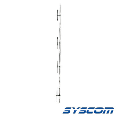 EPCOM INDUSTRIAL - Antena Base UHF, de 4 Dipolos, Rango de Frecuencia 450 - 470 MHz.