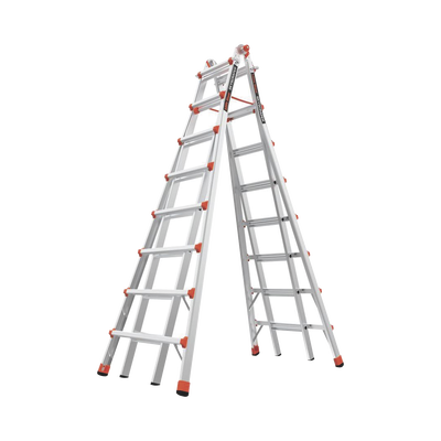 LITTLE GIANT LADDER SYSTEMS - Escalera telescópica en "A" de 4.5 metros de aluminio.