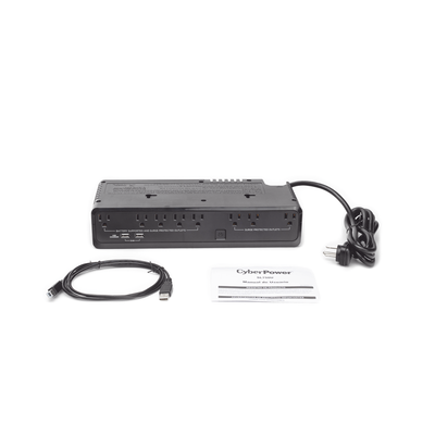 CYBERPOWER - UPS de 750 VA/375 W, Topología Standby, Entrada 120 Vca NEMA 5-15P, de Escritorio, Con 8 Tomas NEMA 5-15R