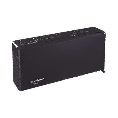 CYBERPOWER - UPS de 750 VA/375 W, Topología Standby, Entrada 120 Vca NEMA 5-15P, de Escritorio, Con 8 Tomas NEMA 5-15R